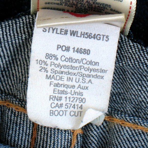 True Religion Boot Cut Dark Wash Flap Pocket Sz 26 - Picture 7 of 8
